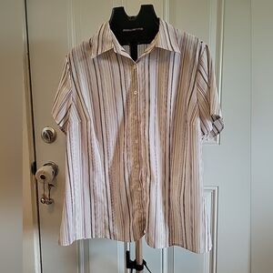 Croft & Barrow short sleeved button up Blouse size 1X